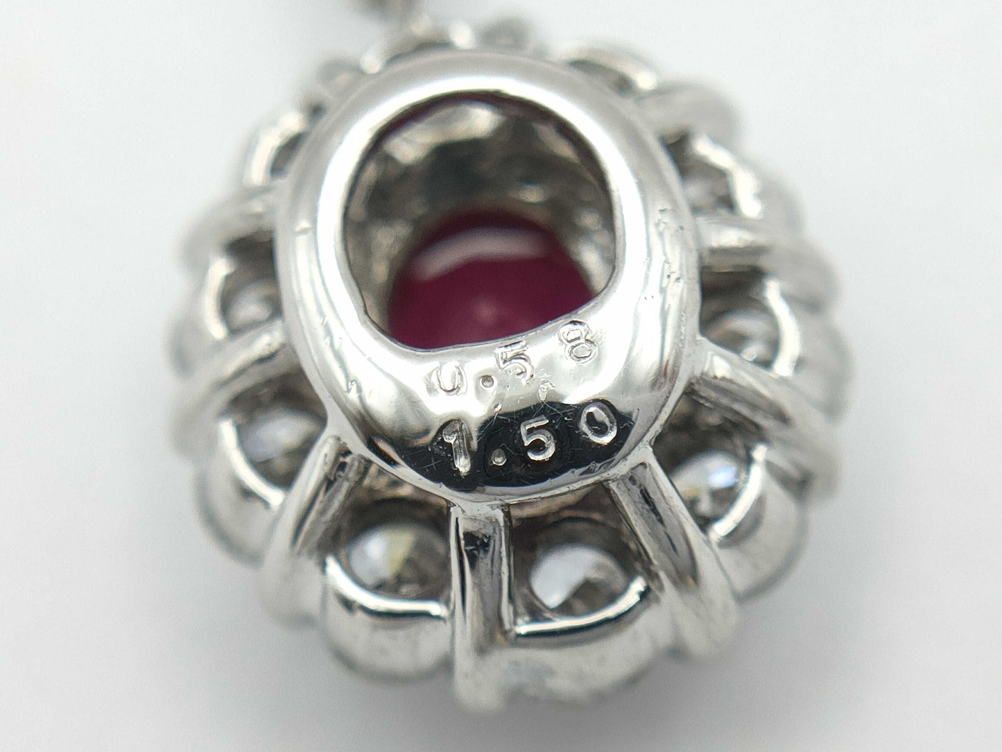 R0.58ct D1.50ct PT900 4.0g Pendant Top