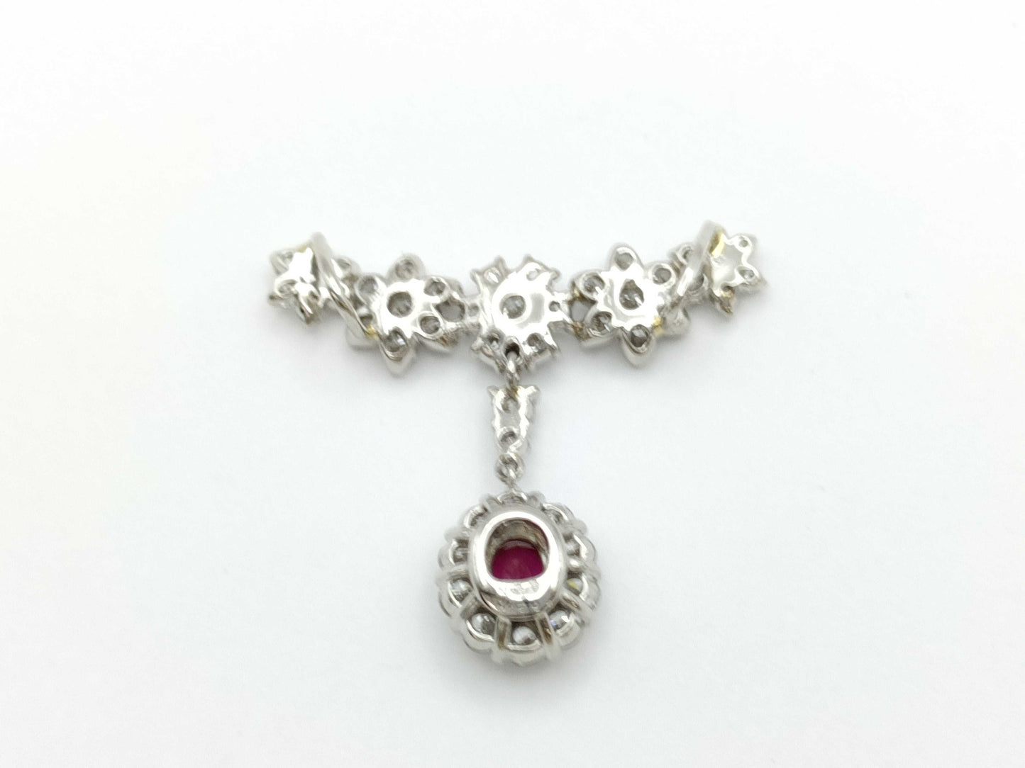 R0.58ct D1.50ct PT900 4.0g Pendant Top
