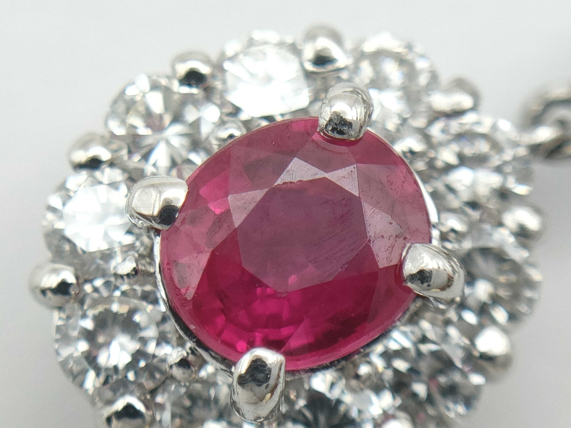 R0.58ct D1.50ct PT900 4.0g Pendant Top