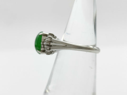 Jade D0.37ct PT900 6.5g Ring