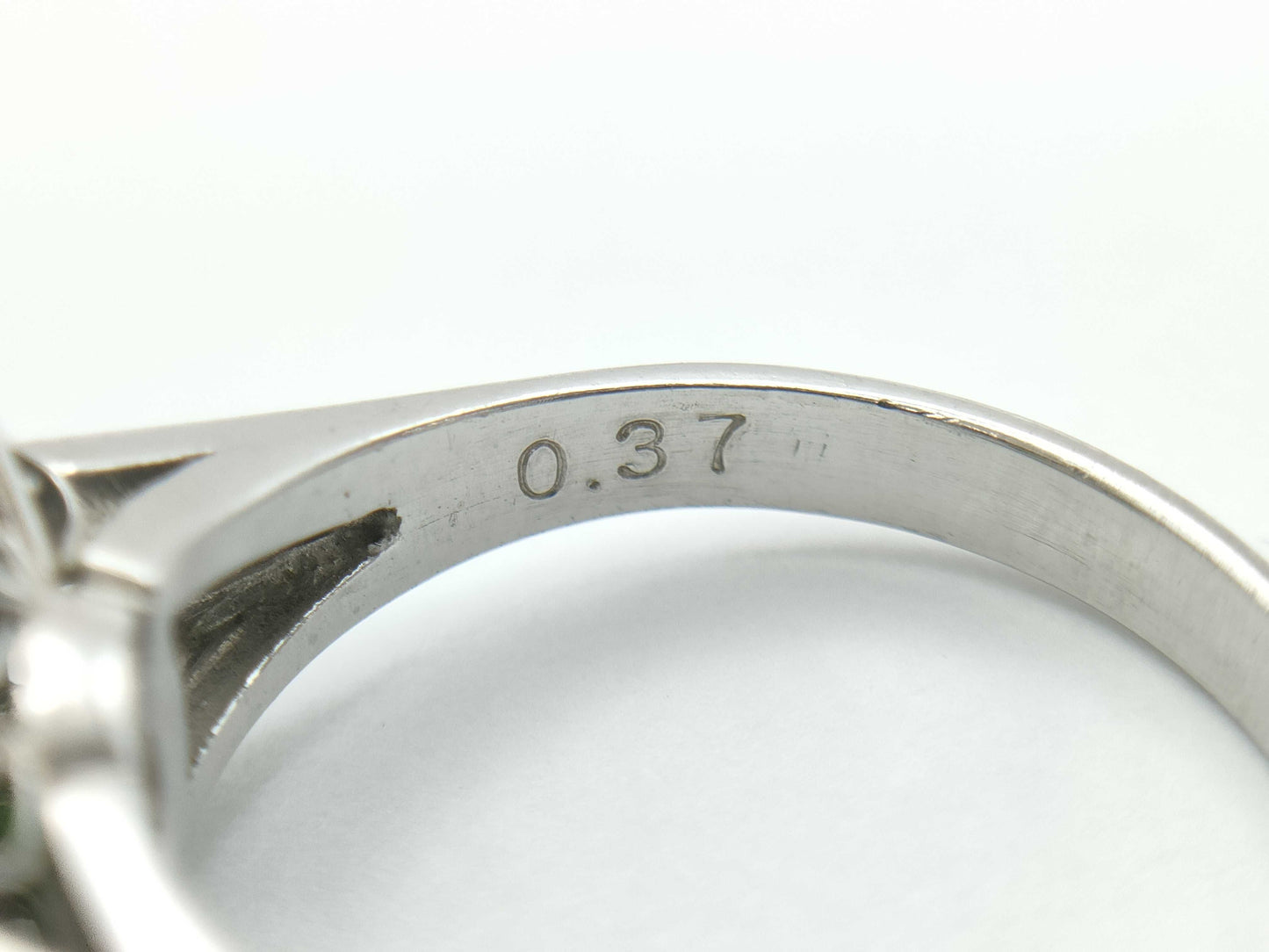 Jade D0.37ct PT900 6.5g Ring