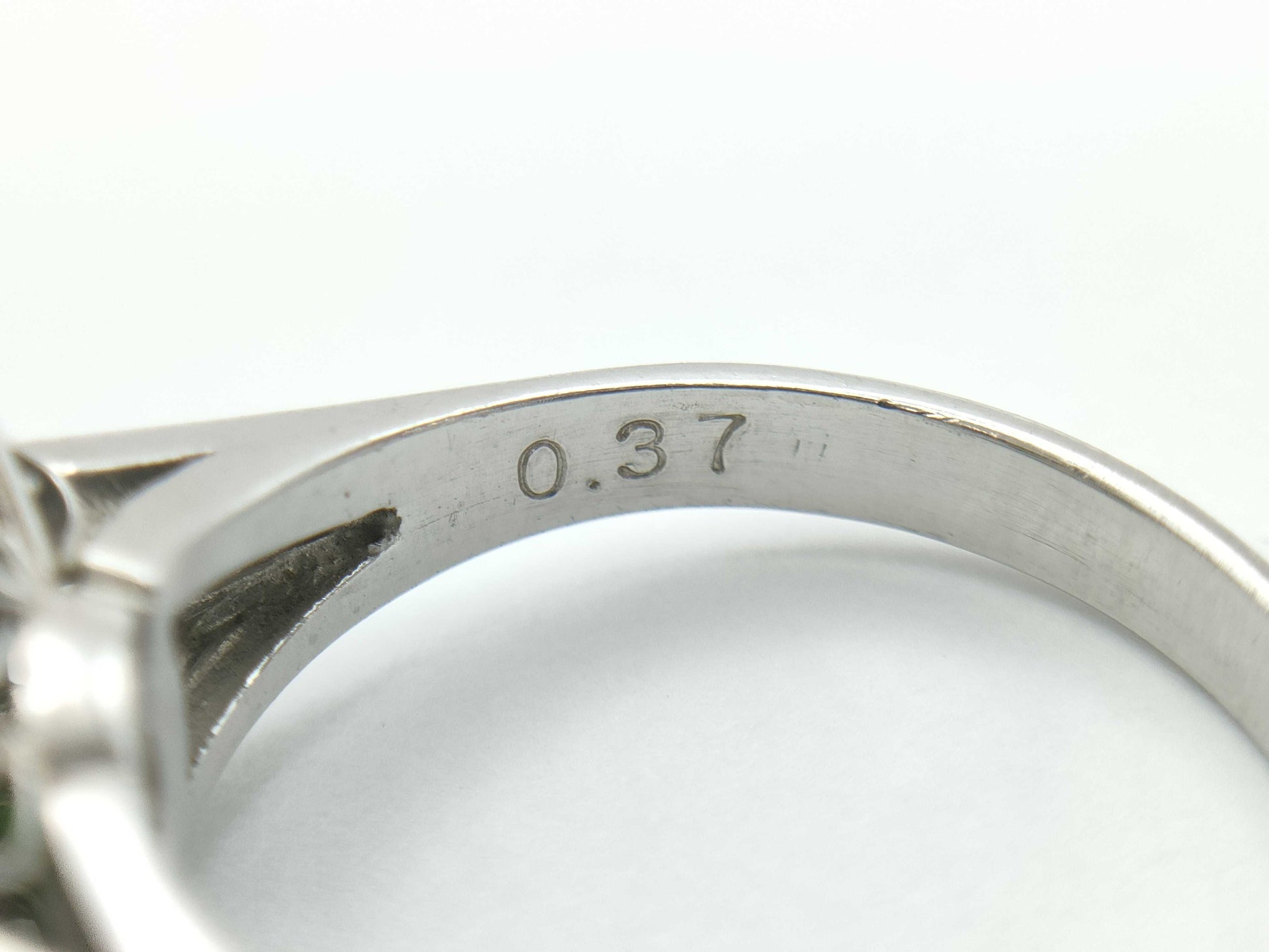Jade D0.37ct PT900 6.5g Ring