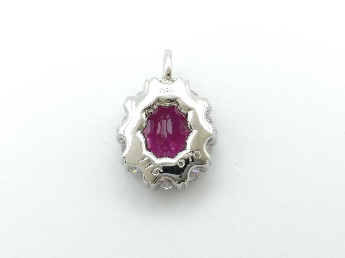 R1.15ct D0.70ct PT900 3.3g Pendant Top