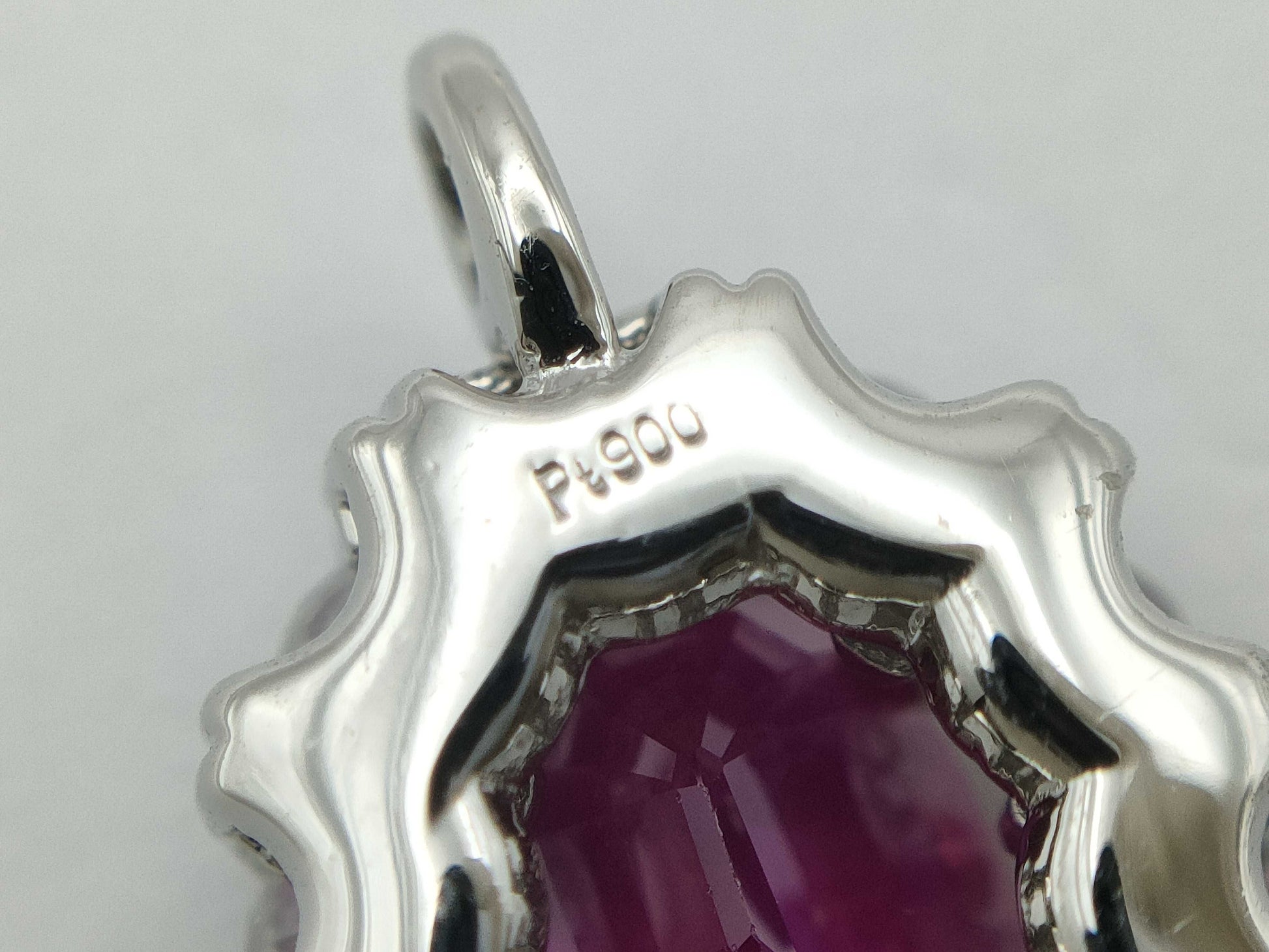 R1.15ct D0.70ct PT900 3.3g Pendant Top
