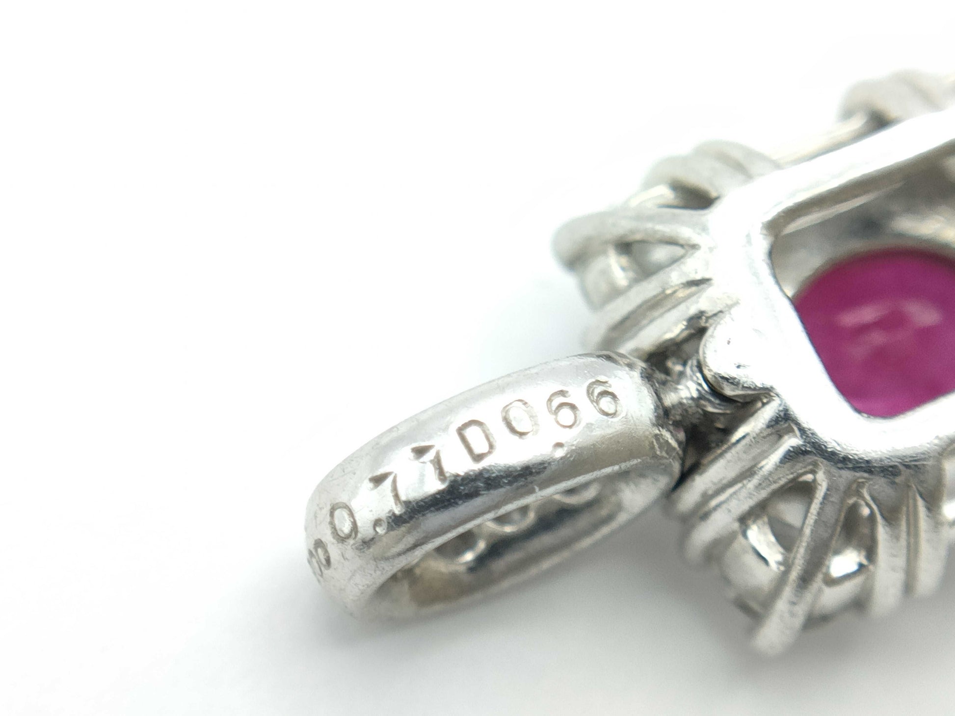 R0.77ct D0.66ct PT900 2.6g Pendant Top