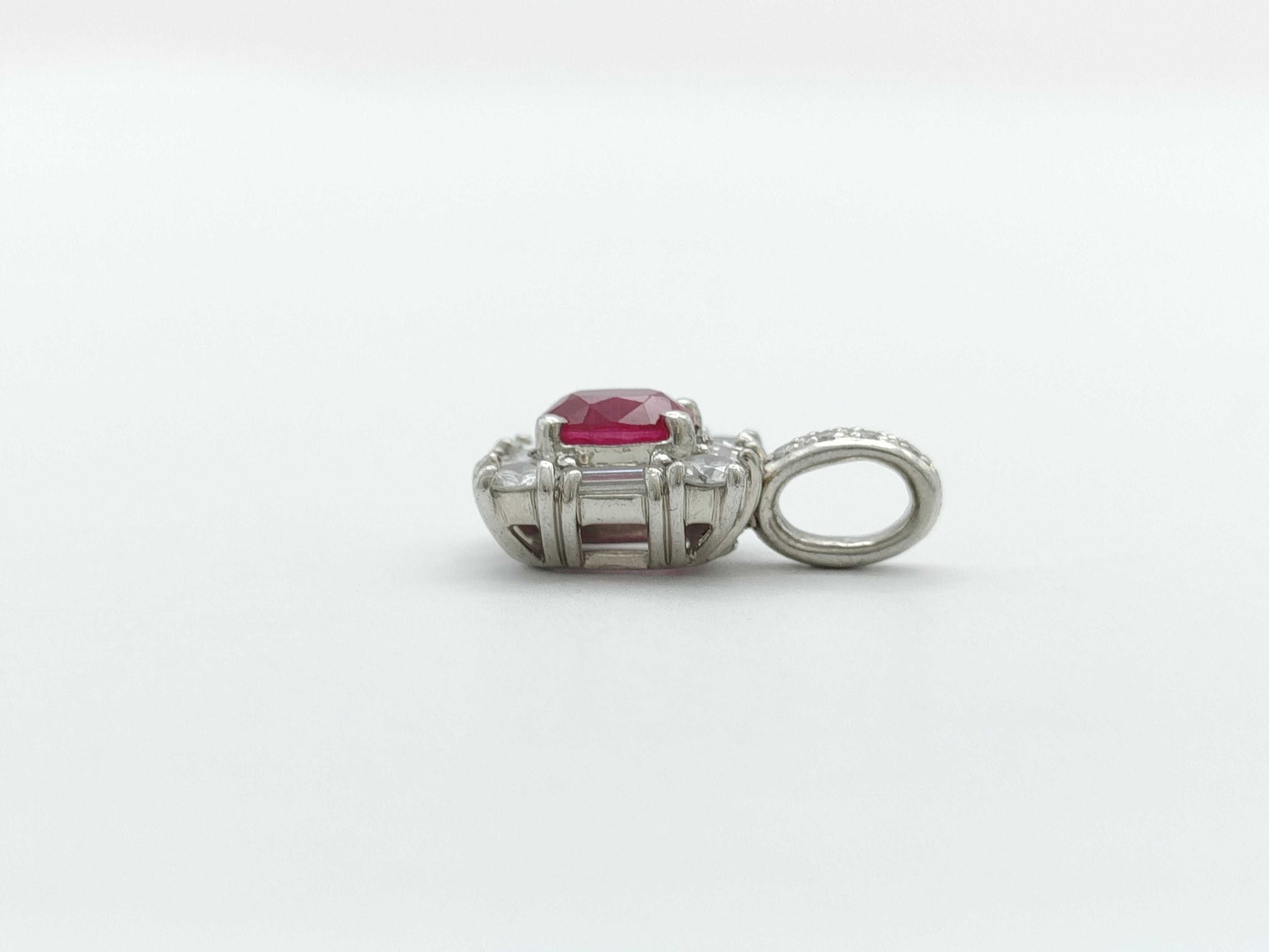 R0.77ct D0.66ct PT900 2.6g Pendant Top