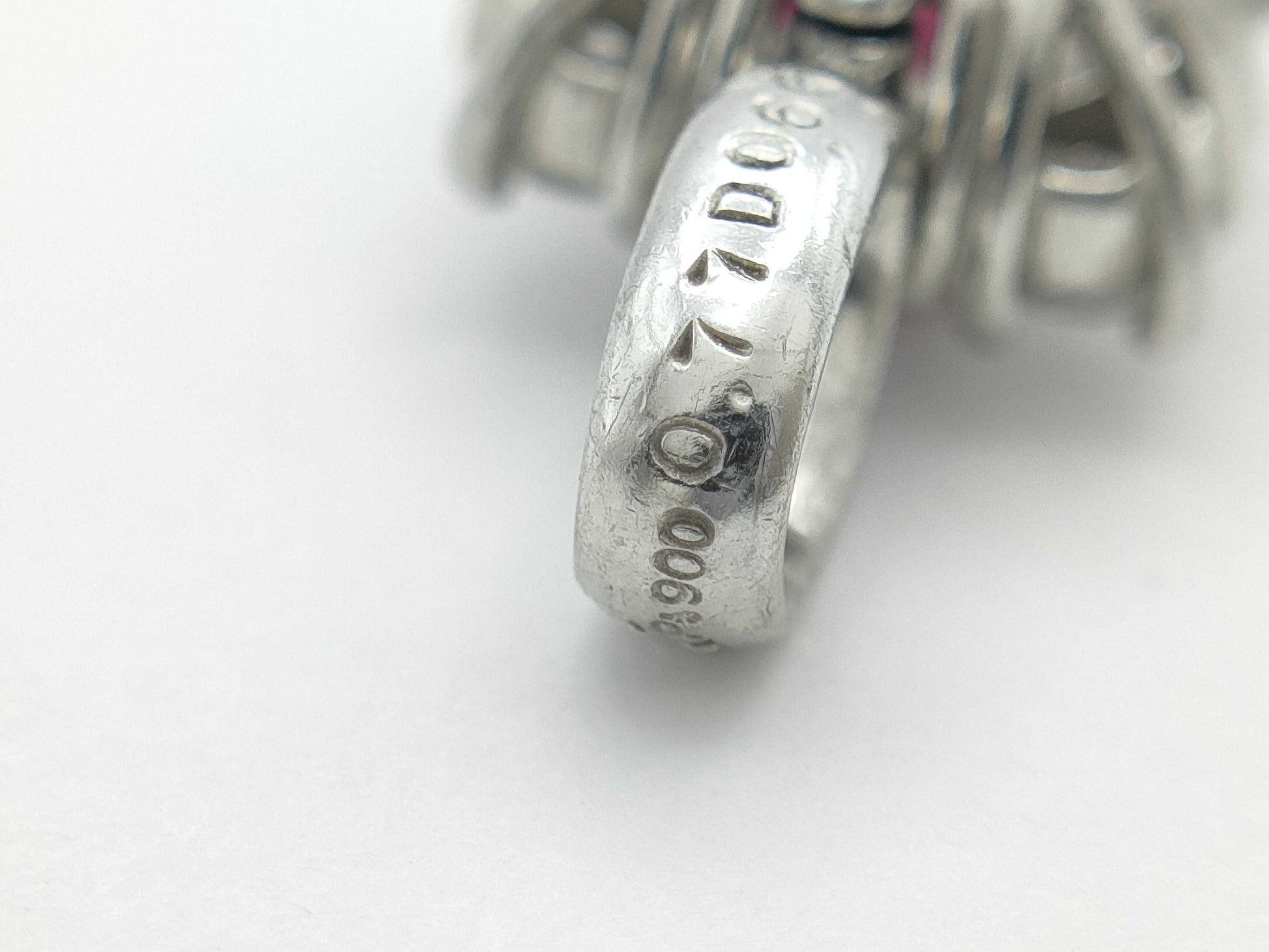 R0.77ct D0.66ct PT900 2.6g Pendant Top