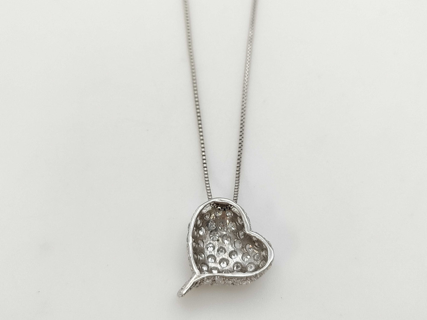 D1.00ct K18WG 3.5g Necklace
