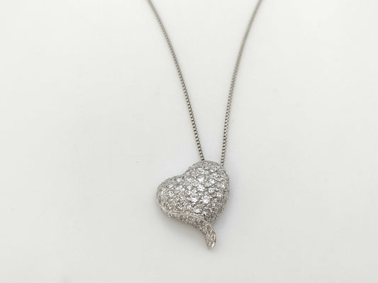D1.00ct K18WG 3.5g Necklace
