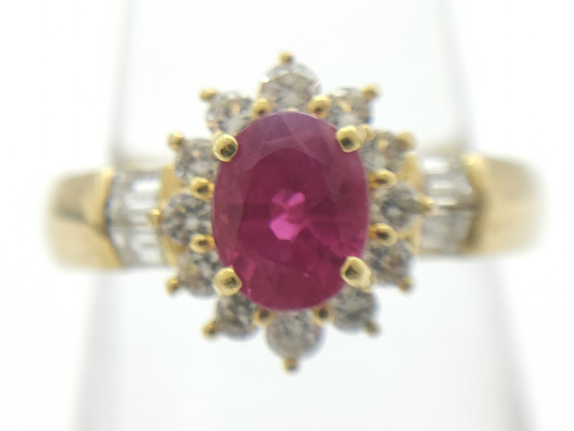 R0.79ct D0.41ct K18 3.7g Ring