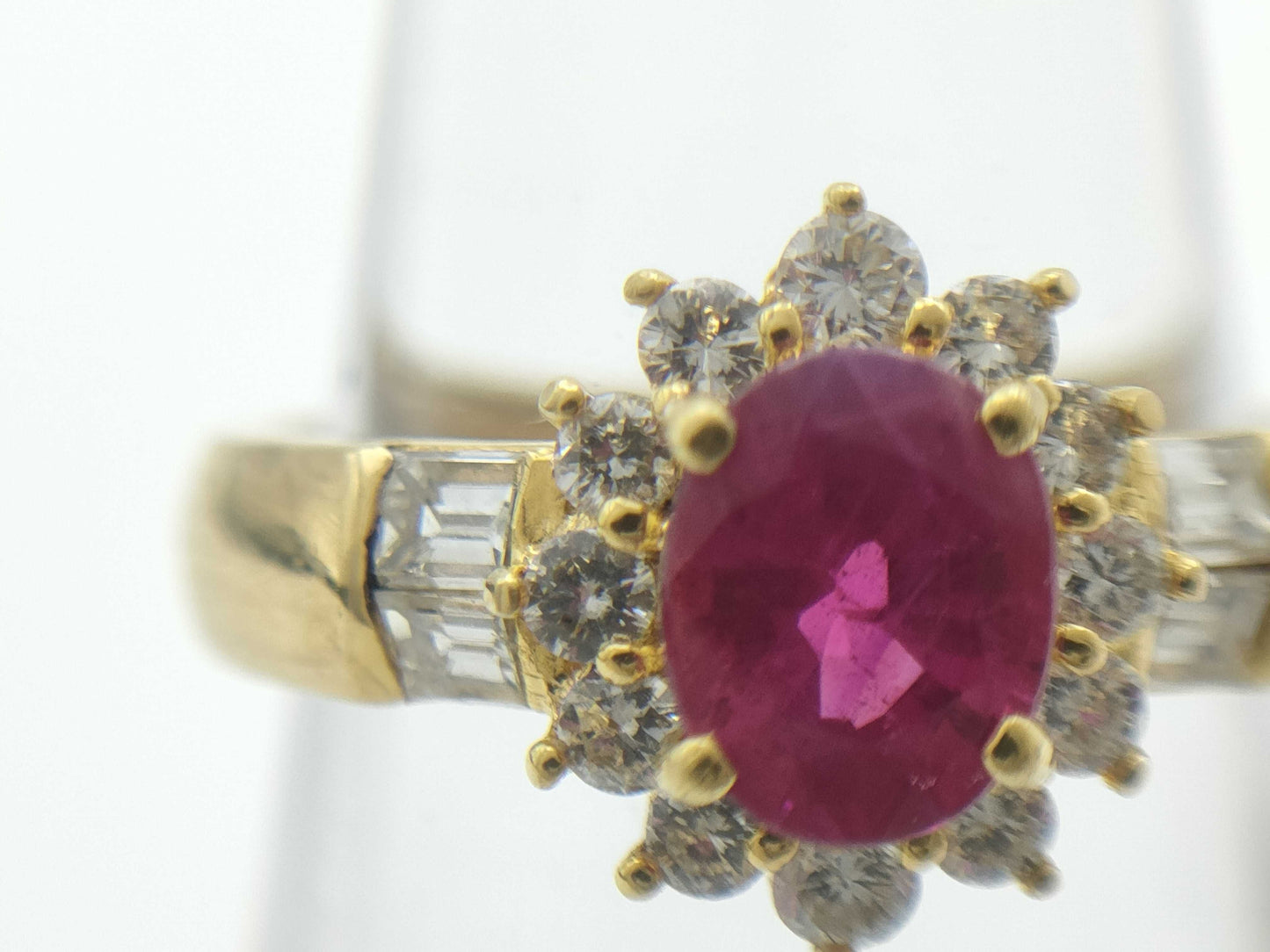 R0.79ct D0.41ct K18 3.7g Ring