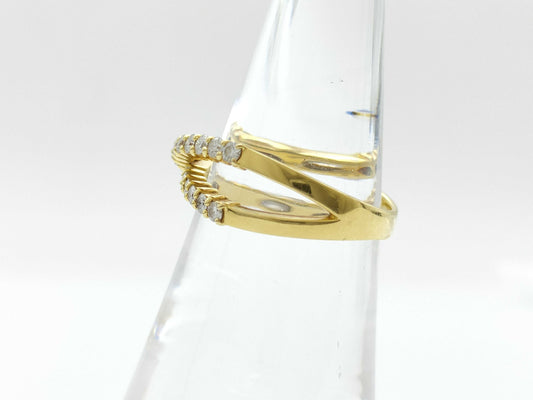 D0.75ct K18 4.0g Ring