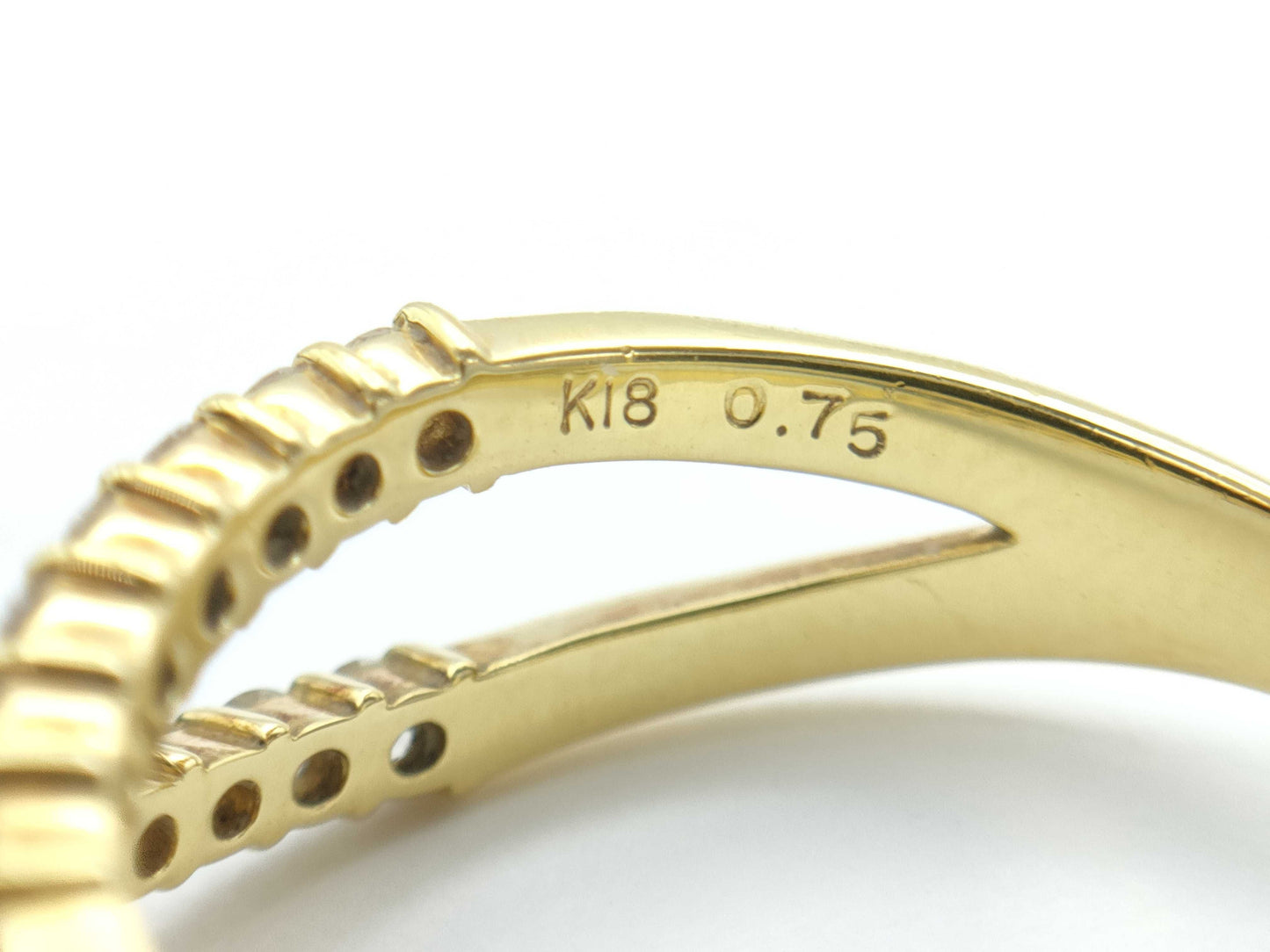 D0.75ct K18 4.0g Ring