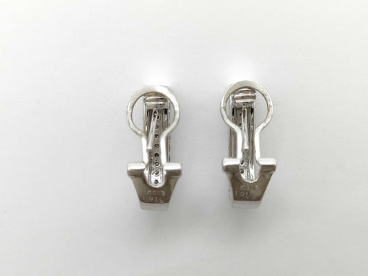 D1.01ct K18WG 7.2g Earrings
