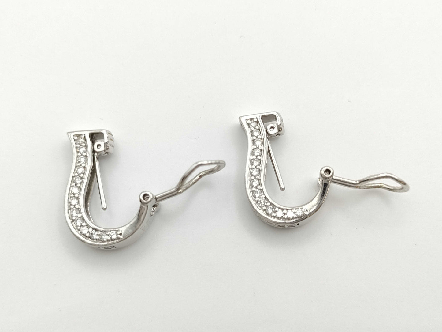 D1.01ct K18WG 7.2g Earrings