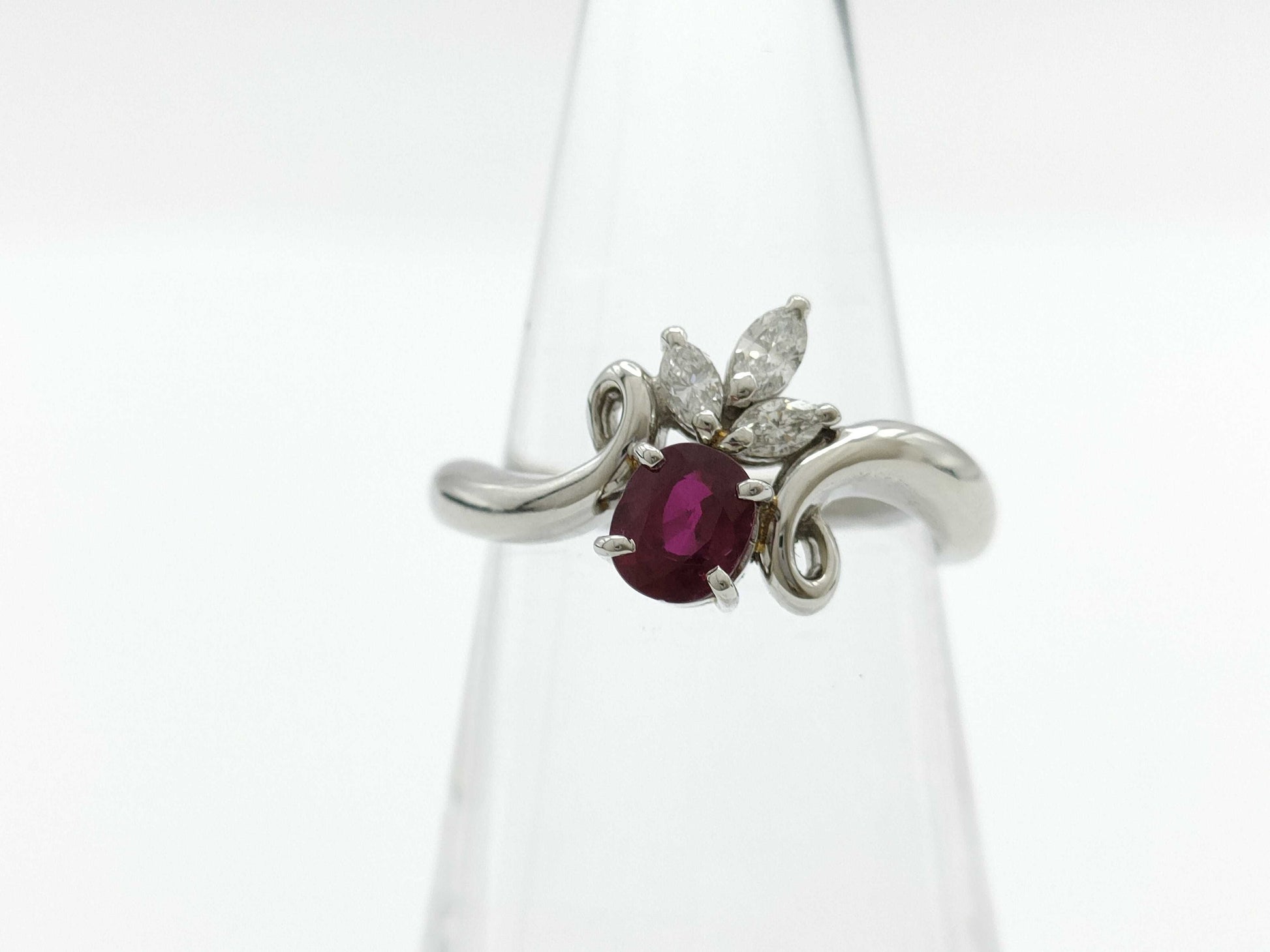 R0.641ct D0.22ct PT900 6.7g Ring