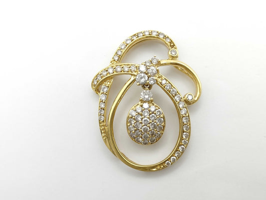D2.25ct K18 10.6g Pendant Top