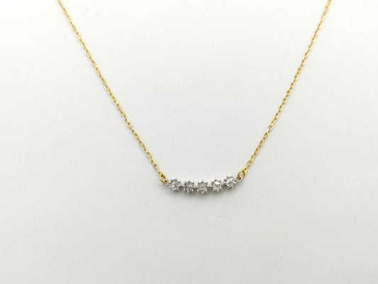 D0.09ct K18/K18WG 1.8g Necklace