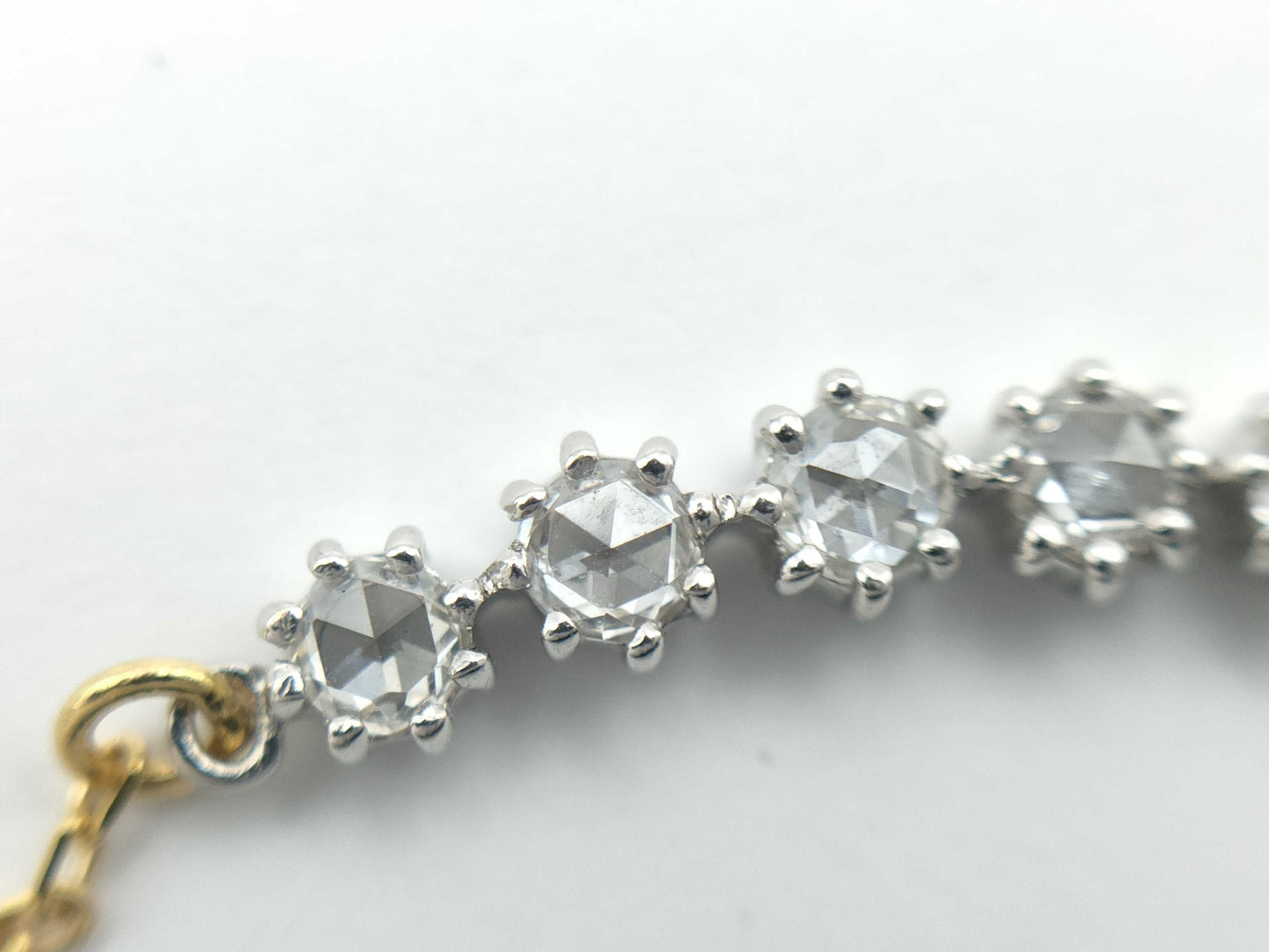 D0.09ct K18/K18WG 1.8g Necklace