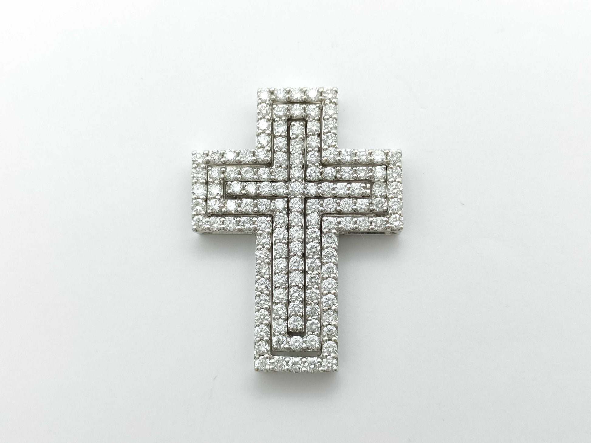 D1.00ct D0.75ct D0.25ct K18WG 9.6g Pendant Top