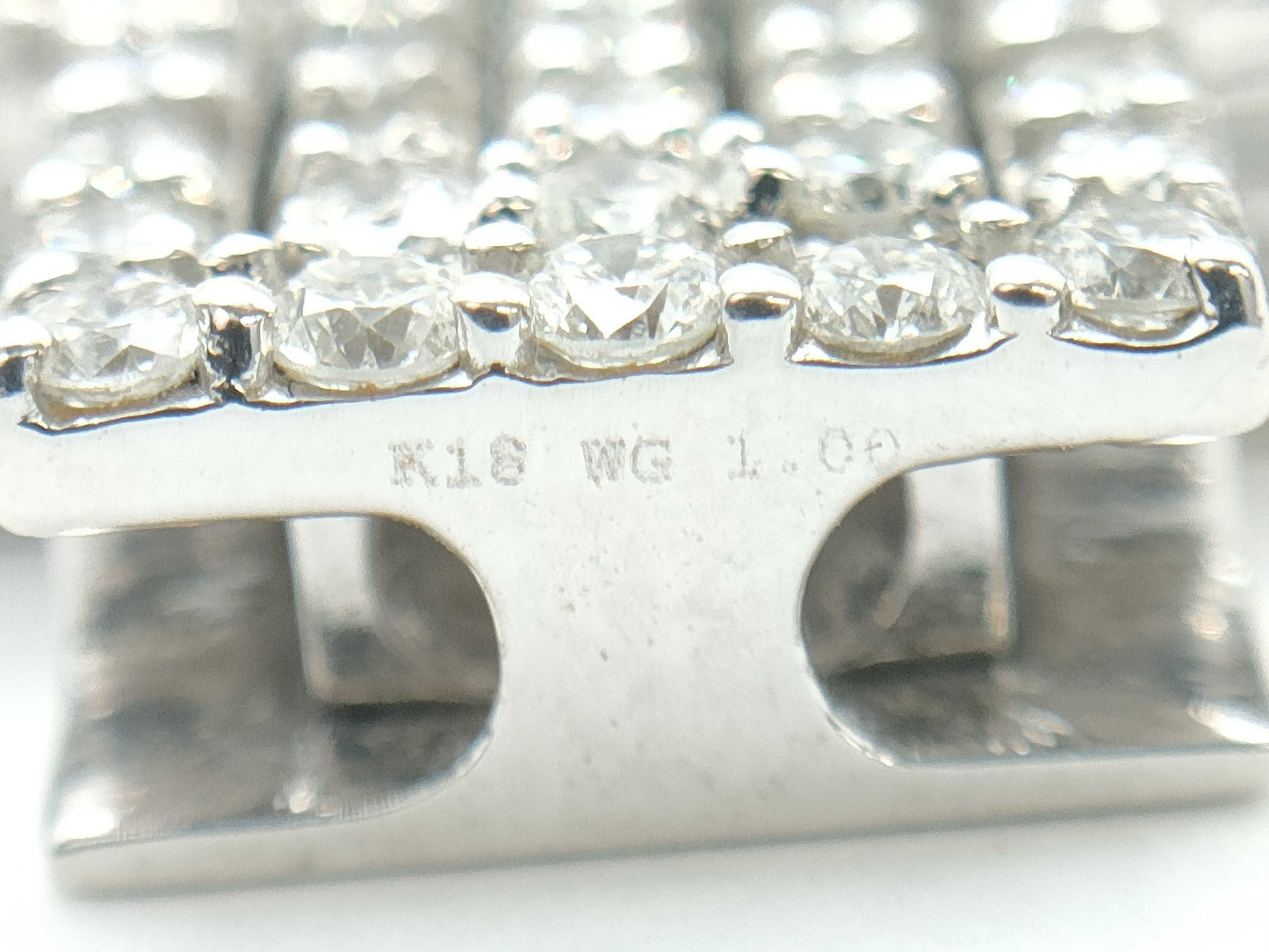 D1.00ct D0.75ct D0.25ct K18WG 9.6g Pendant Top