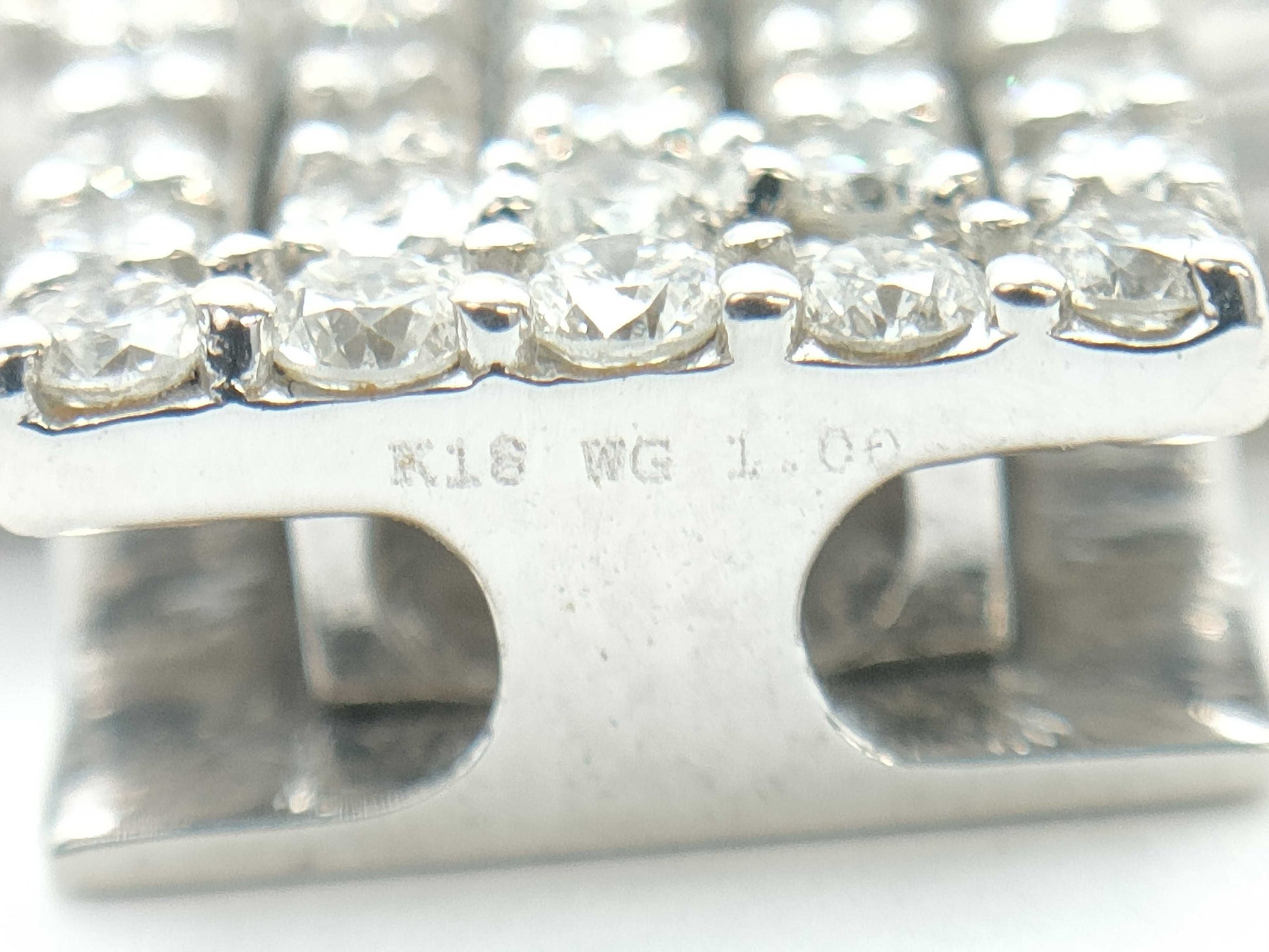 D1.00ct D0.75ct D0.25ct K18WG 9.6g Pendant Top