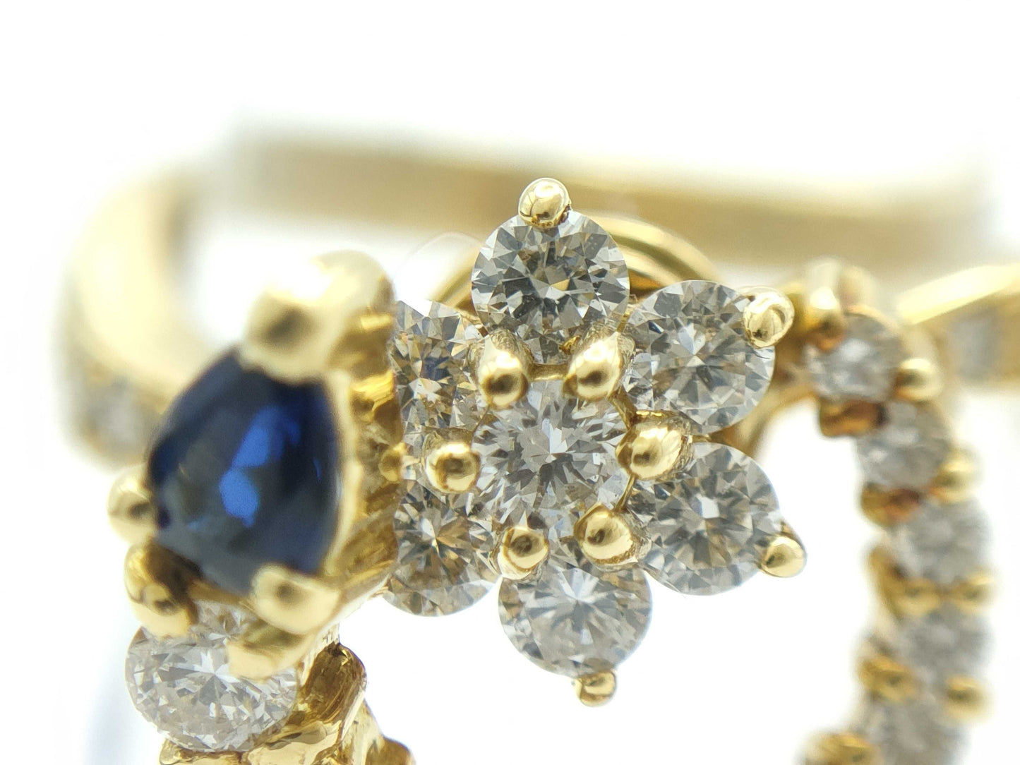 WALTHAM Swing Sapphire Diamond 750 6.0g Ring
