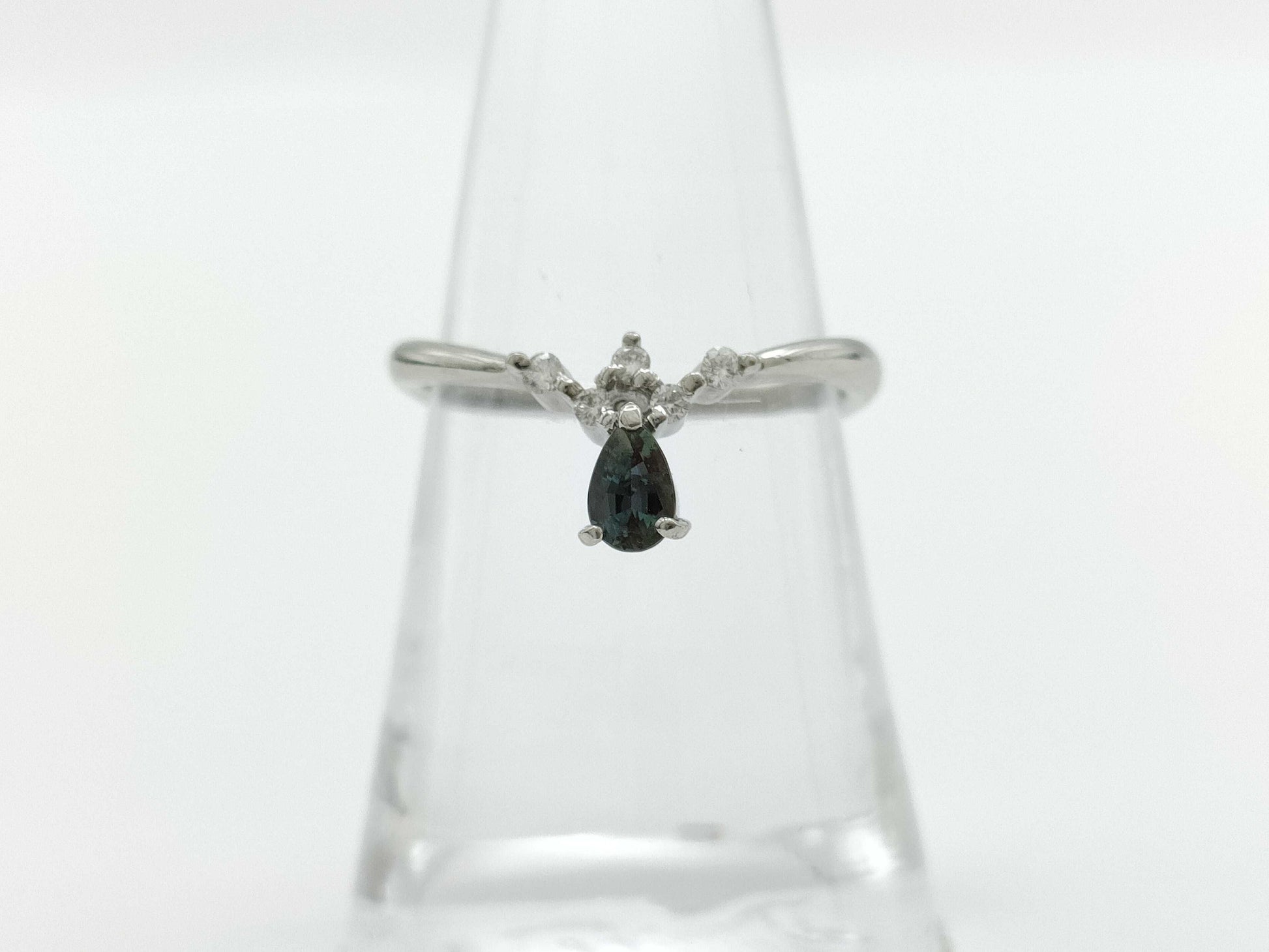 AX0.28ct D0.08ct PT900 3.5g Ring