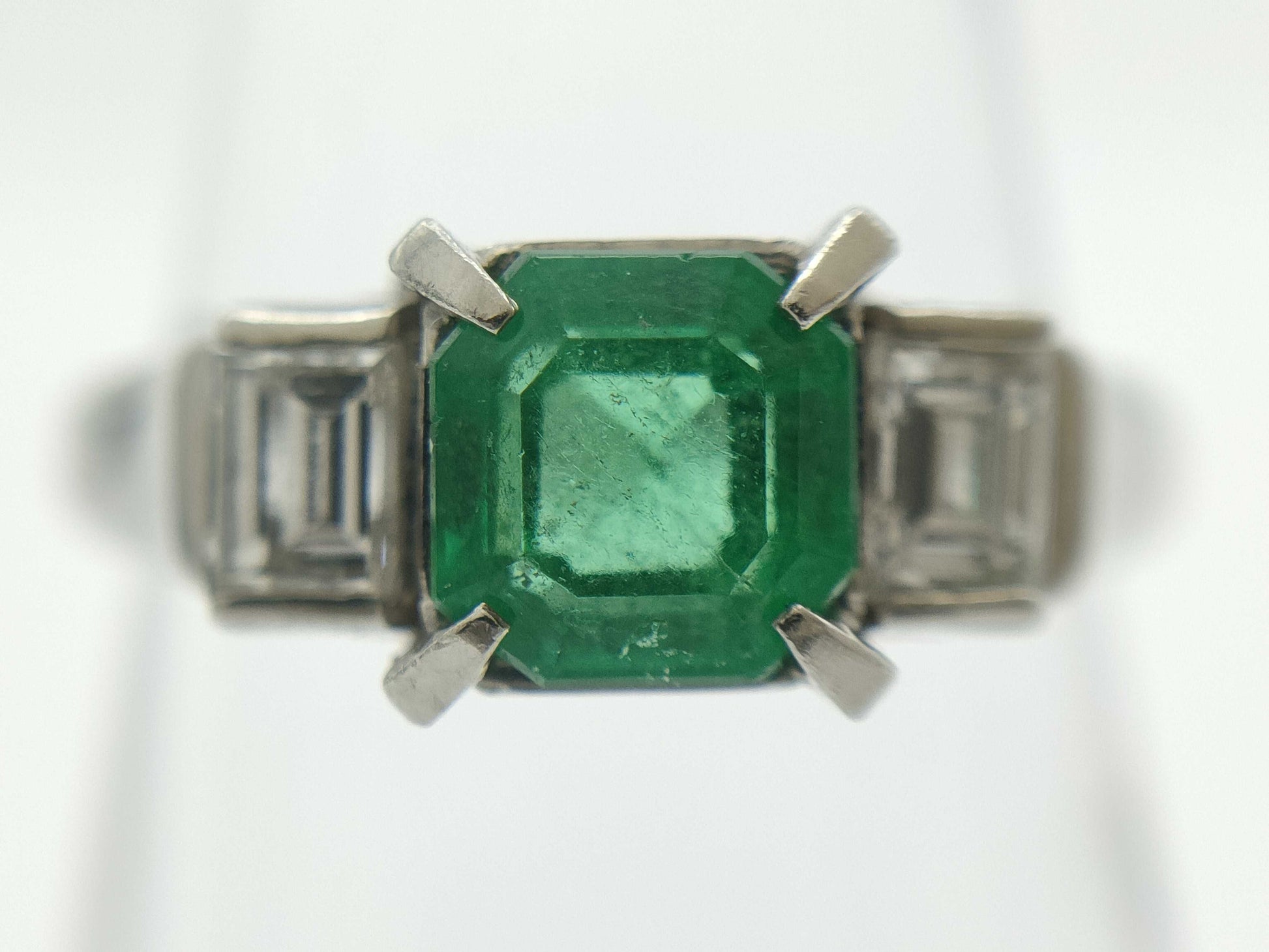 E0.81ct D0.35ct PT900 5.2g Ring