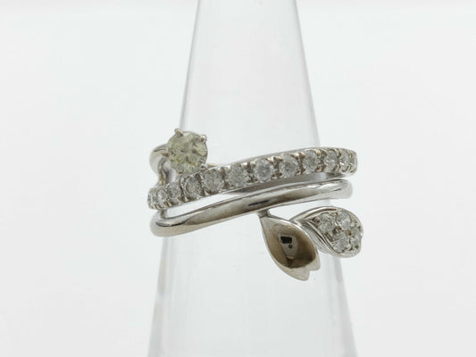 D0.177ct D0.42ct K18WG 6.3g Ring