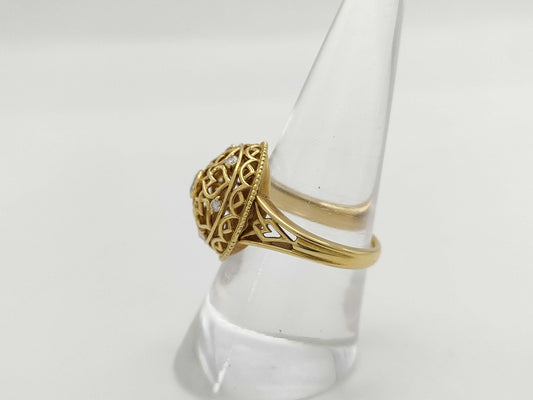 Star Sand D0.27ct K18 5.9g Ring