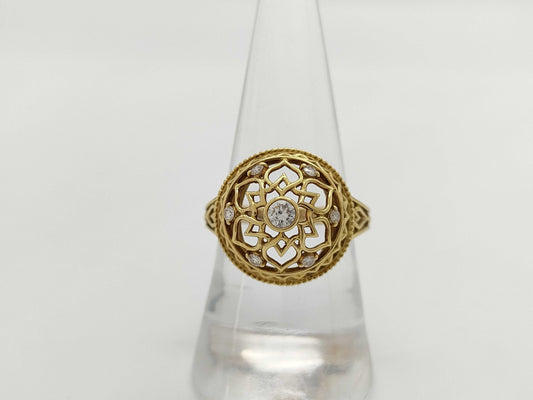 Star Sand D0.27ct K18 5.9g Ring