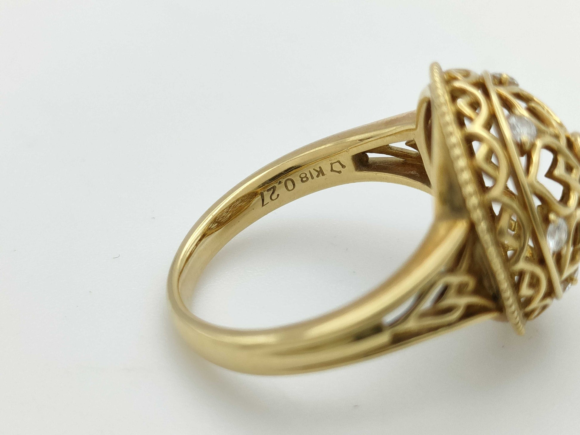 Star Sand D0.27ct K18 5.9g Ring