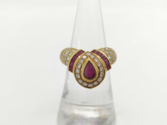 R0.51ct R0.57ct D0.79ct K18 9.4g Ring