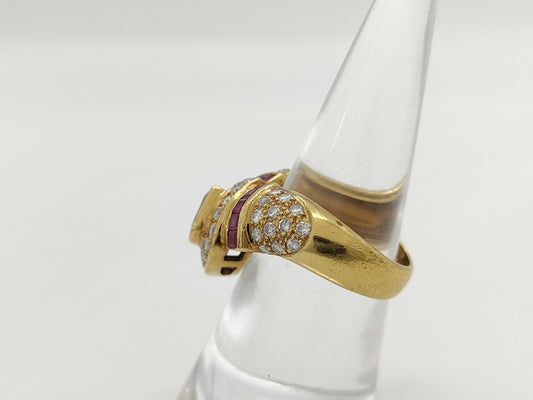 R0.51ct R0.57ct D0.79ct K18 9.4g Ring