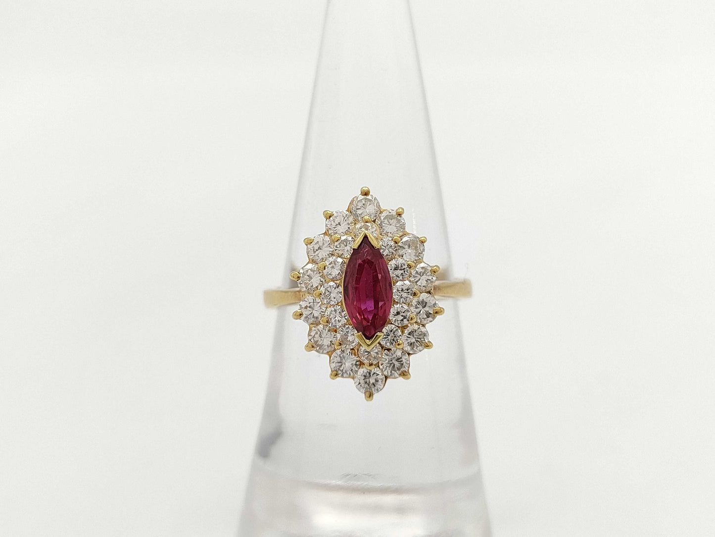 R0.53ct D1.11ct K18 4.2g Ring