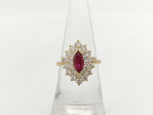 R0.53ct D1.11ct K18 4.2g Ring