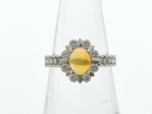 OP0.71ct D0.56ct PT900 4.3g Ring