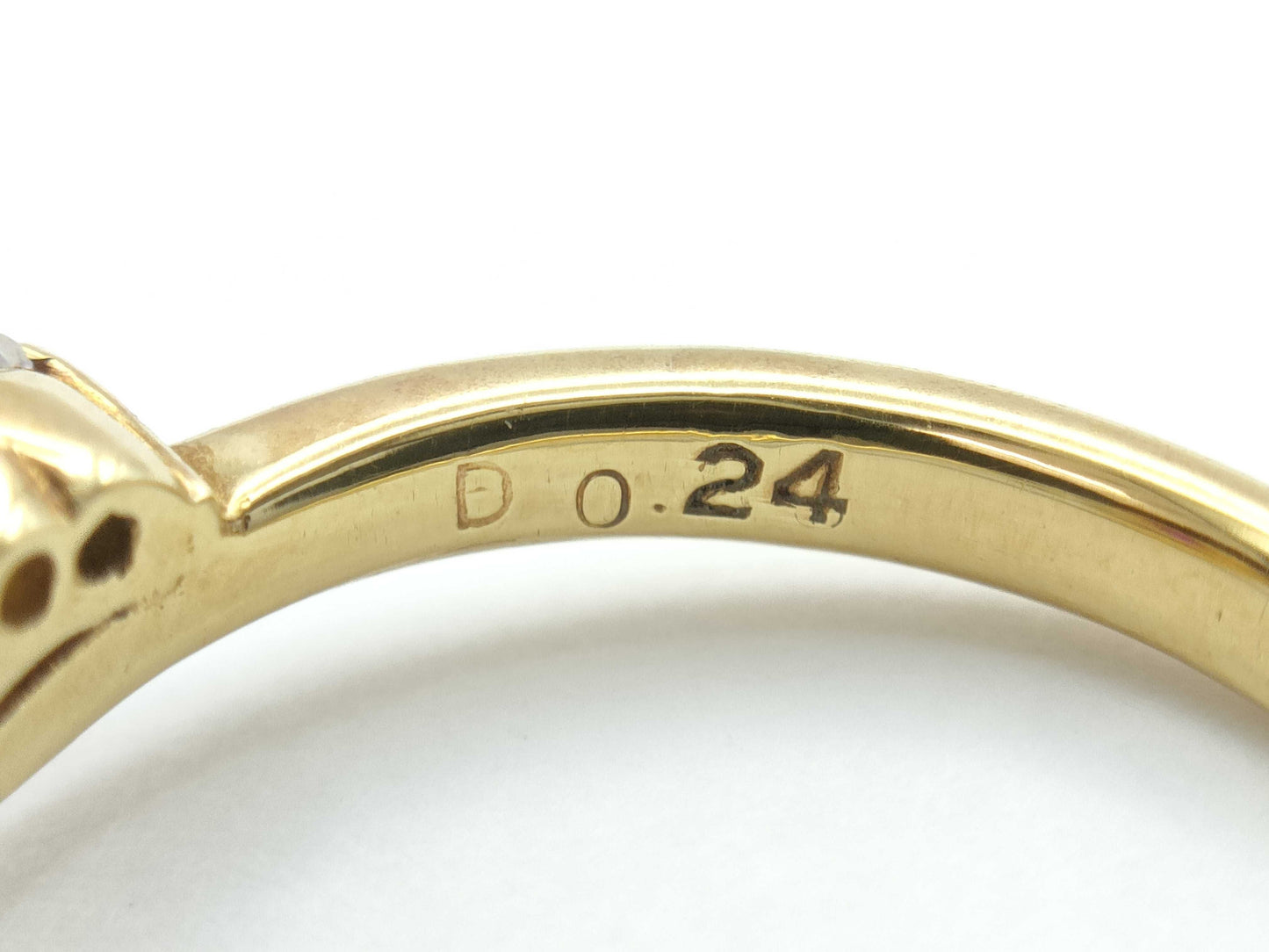 R0.46ct D0.24ct K18/PT900 4.7g Ring
