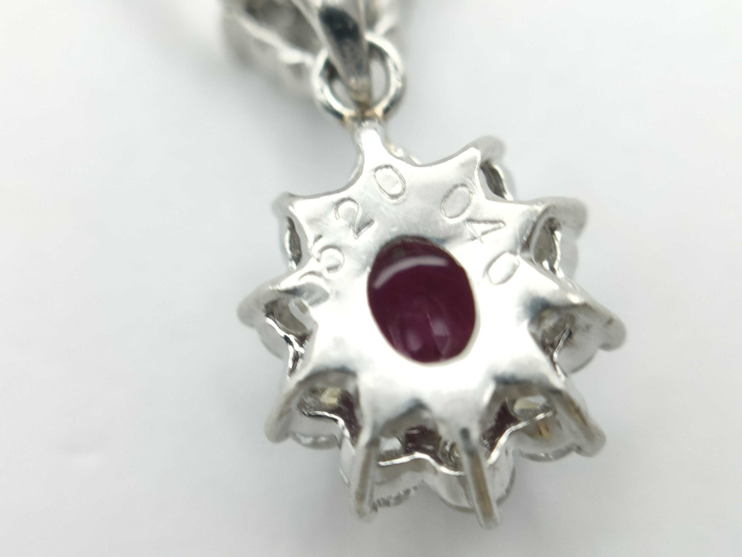 R0.520ct D0.40ct PT850 5.0g Necklace