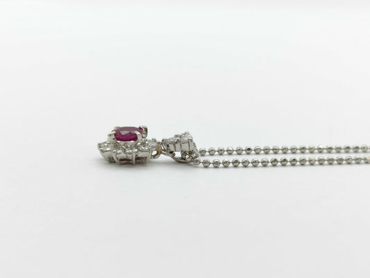 R0.520ct D0.40ct PT850 5.0g Necklace