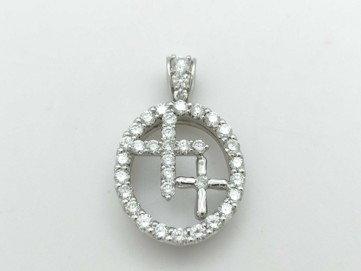 D1.00ct PT900 7.6g Pendant Top