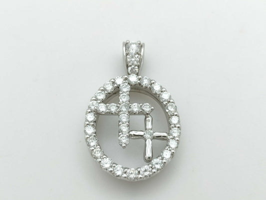 D1.00ct PT900 7.6g Pendant Top