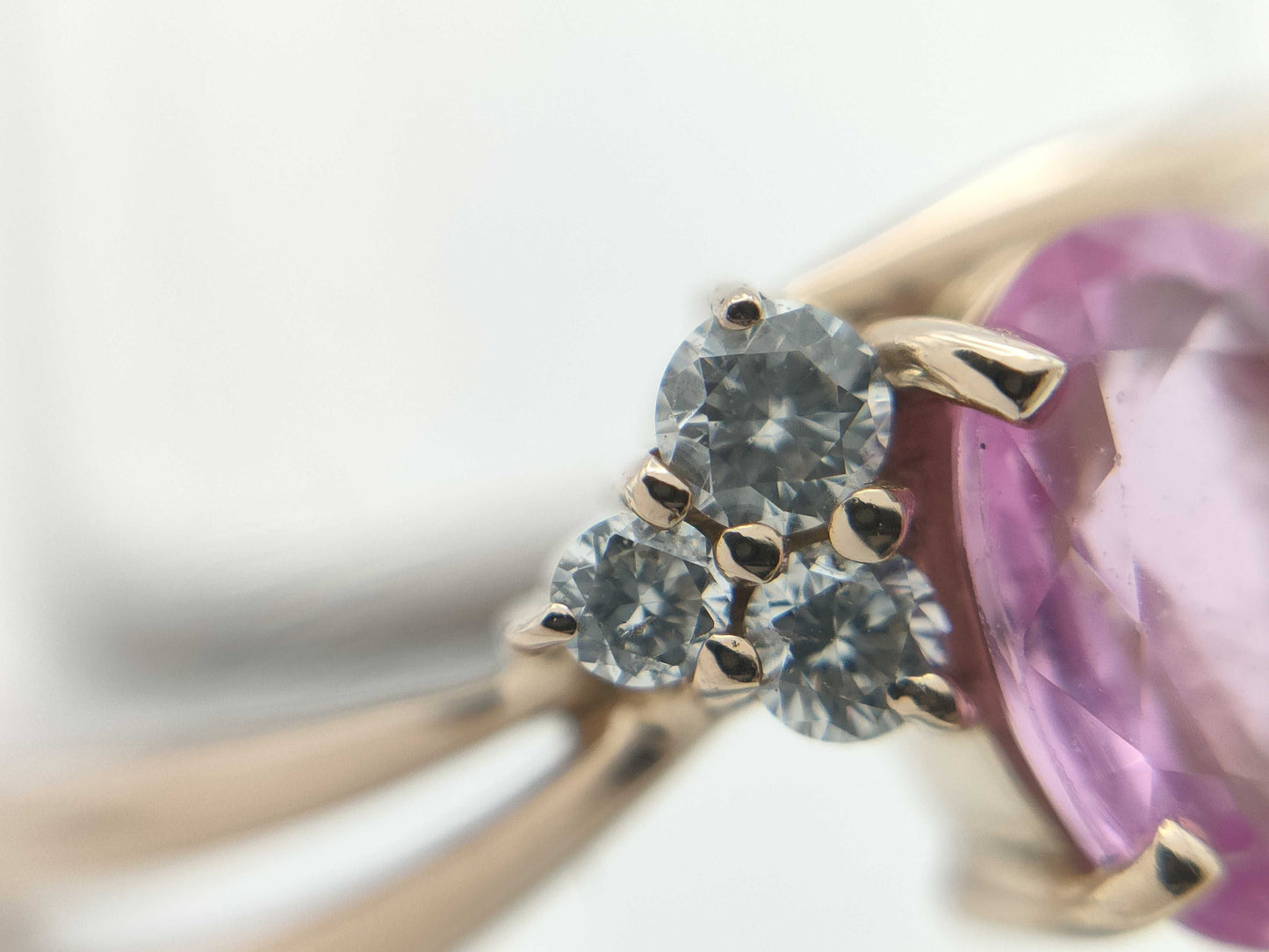 PS0.52ct D0.06ct K18PG 2.5g Ring