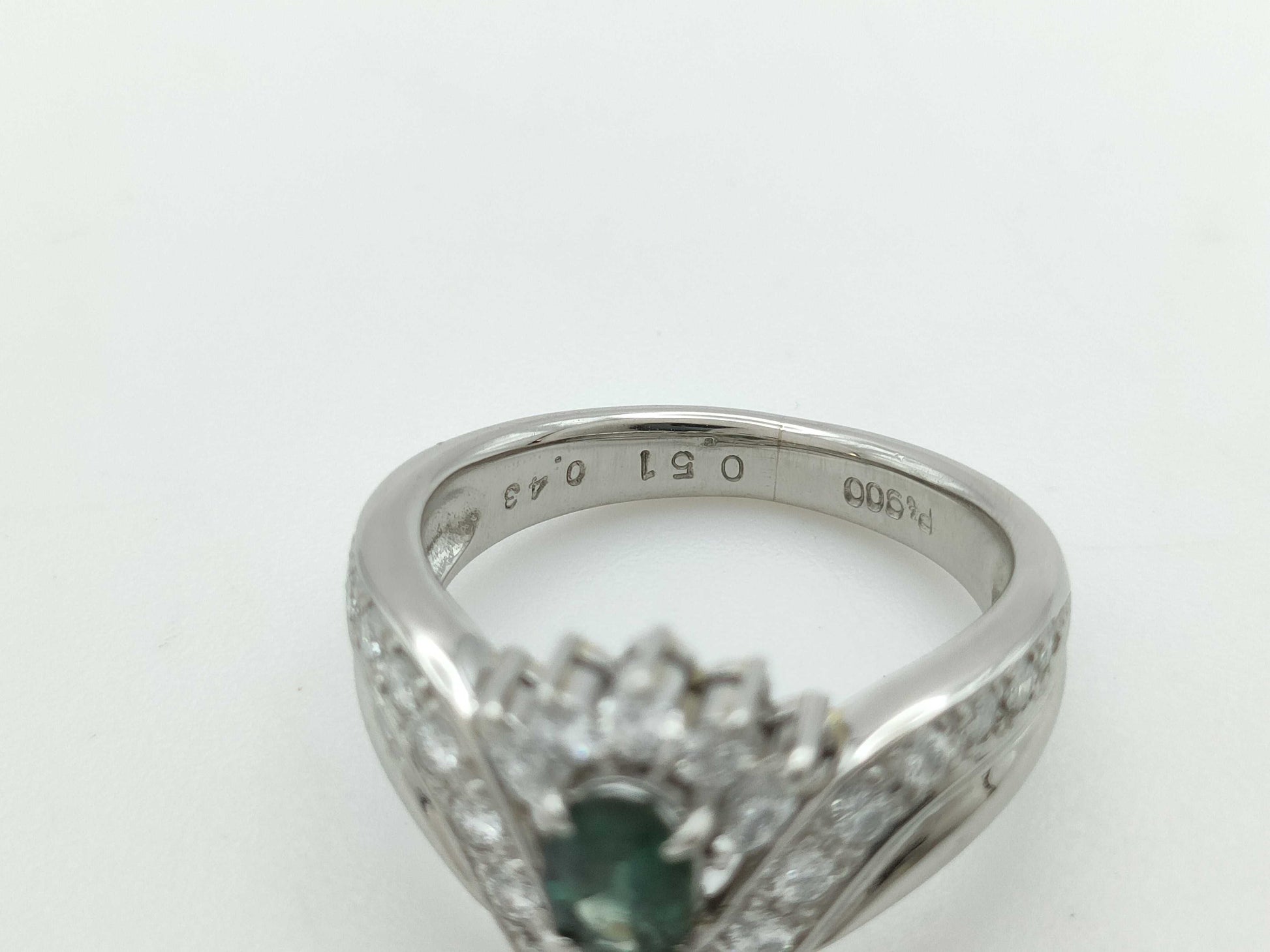 AX0.43ct D0.51ct PT900 8.9g Ring