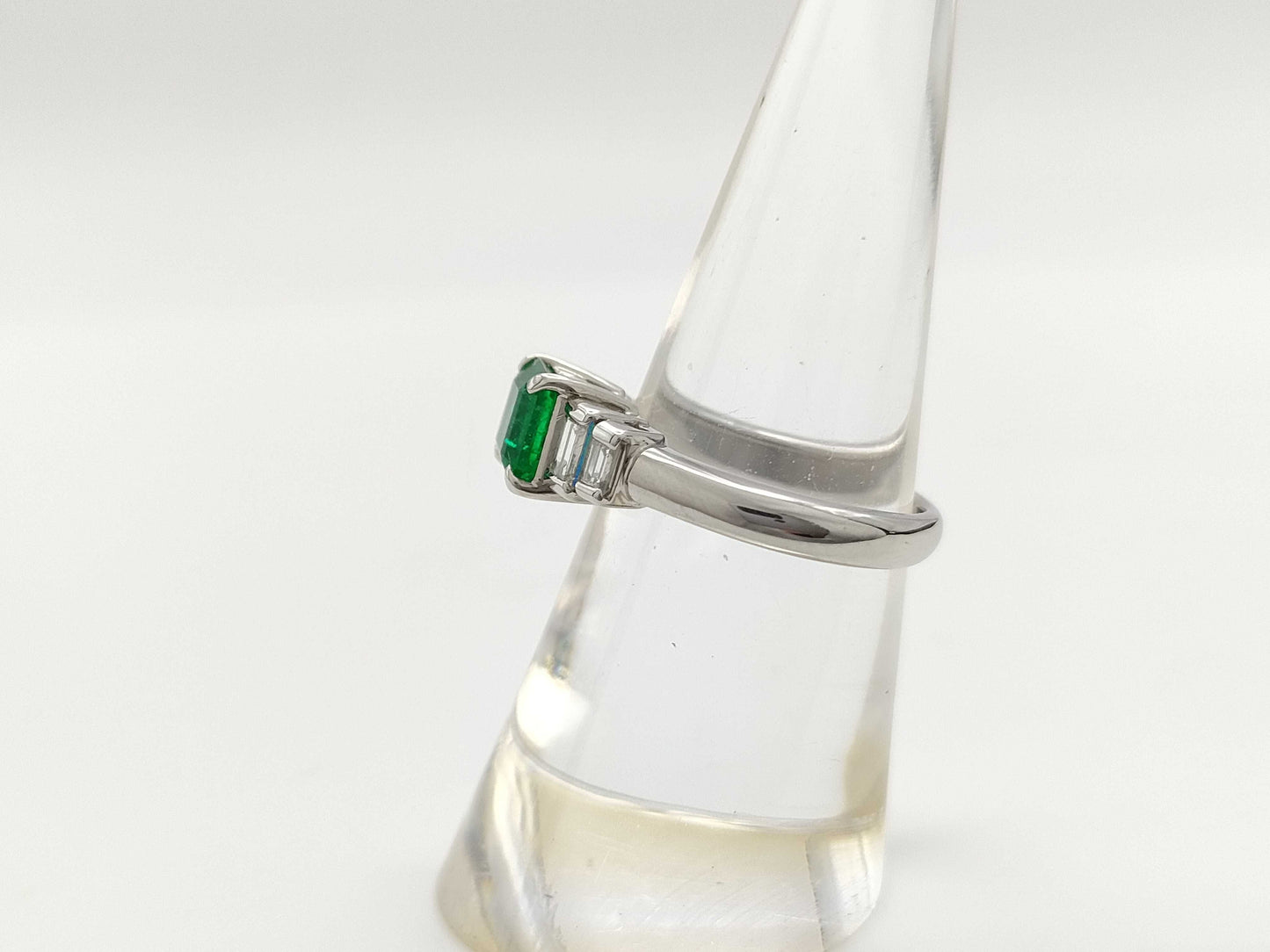 E1.03ct D0.36ct PT900 6.7g Ring