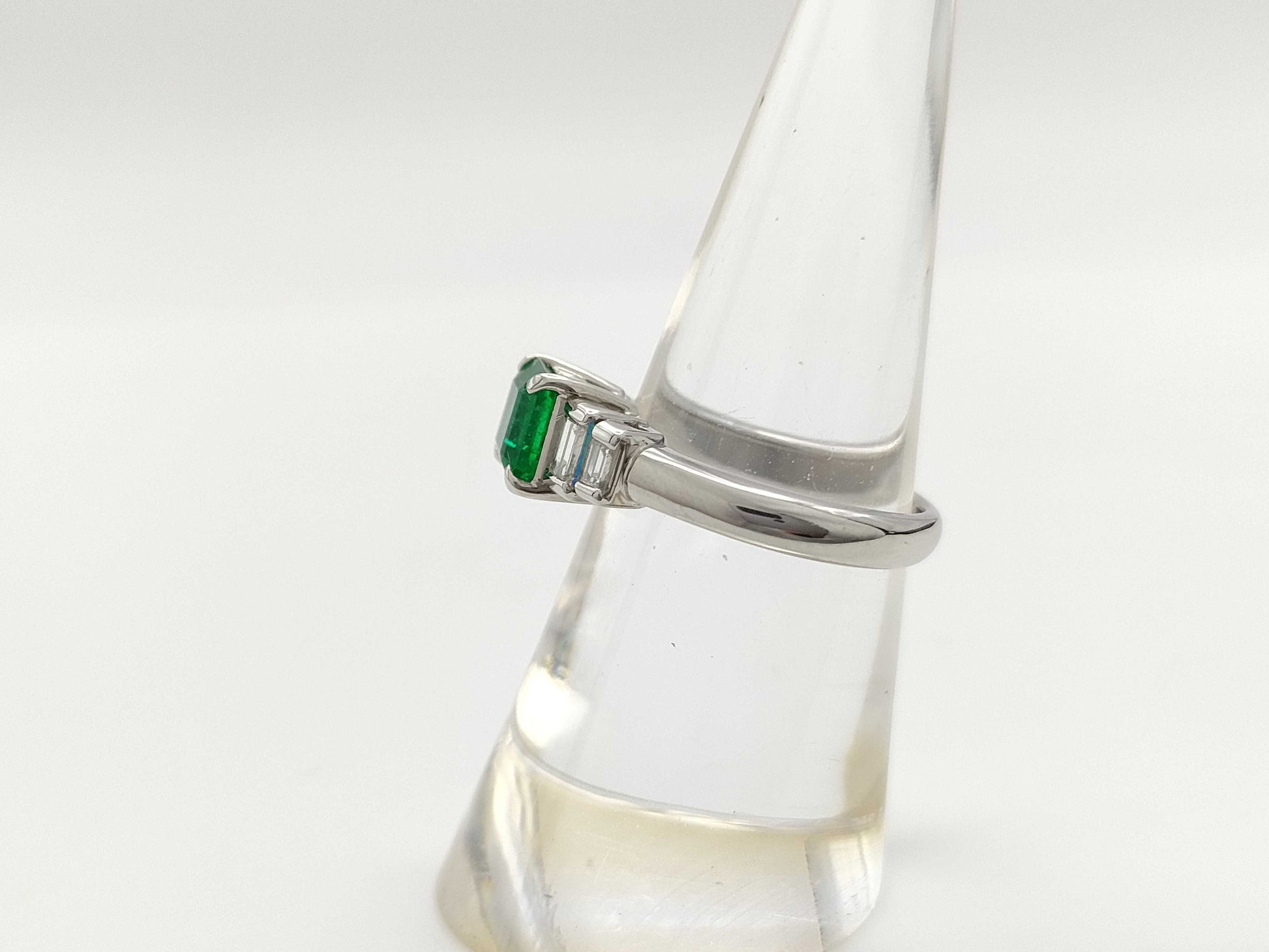 E1.03ct D0.36ct PT900 6.7g Ring