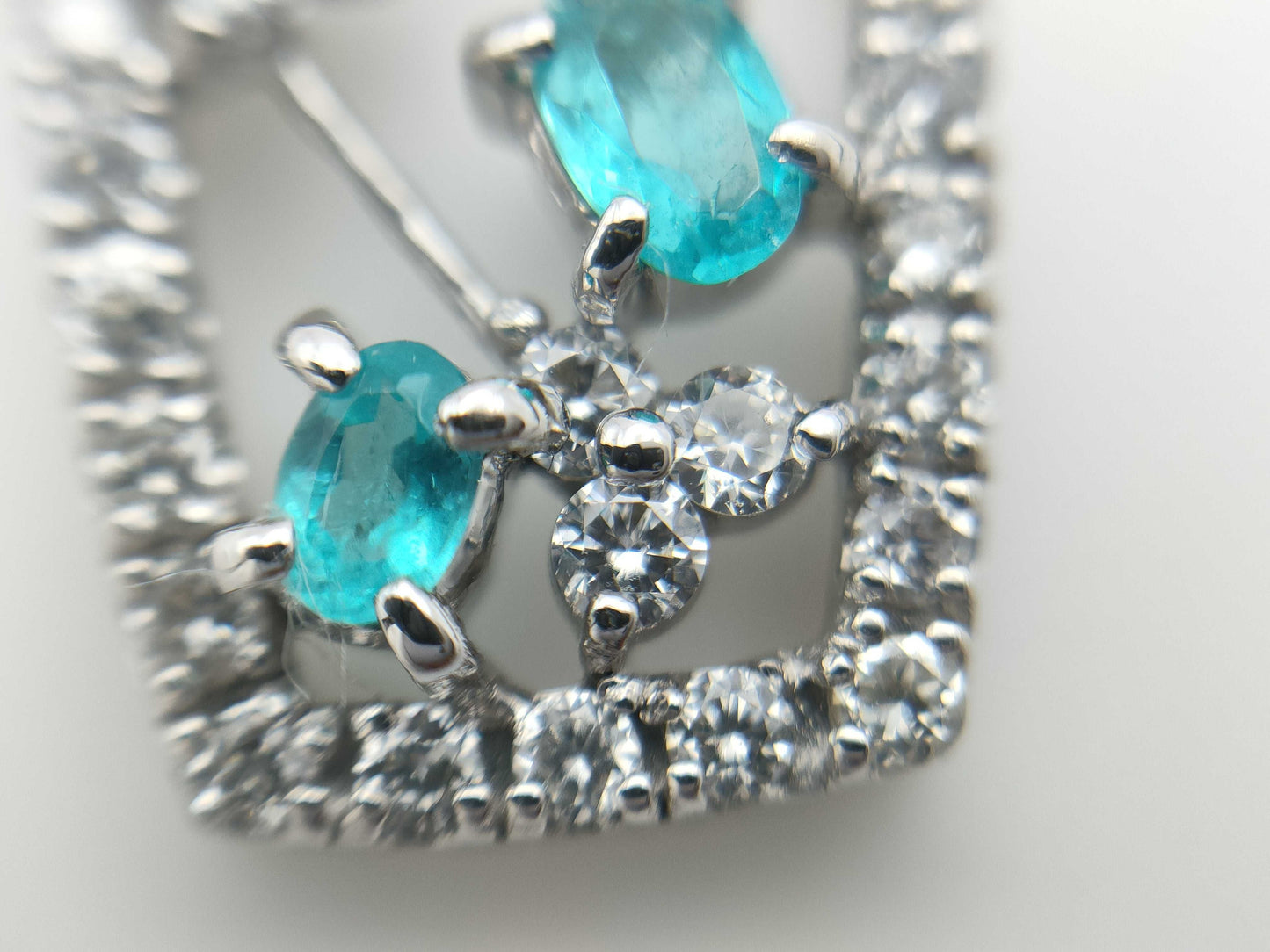 PT0.20ct D0.46ct K18WG 4.8g Necklace