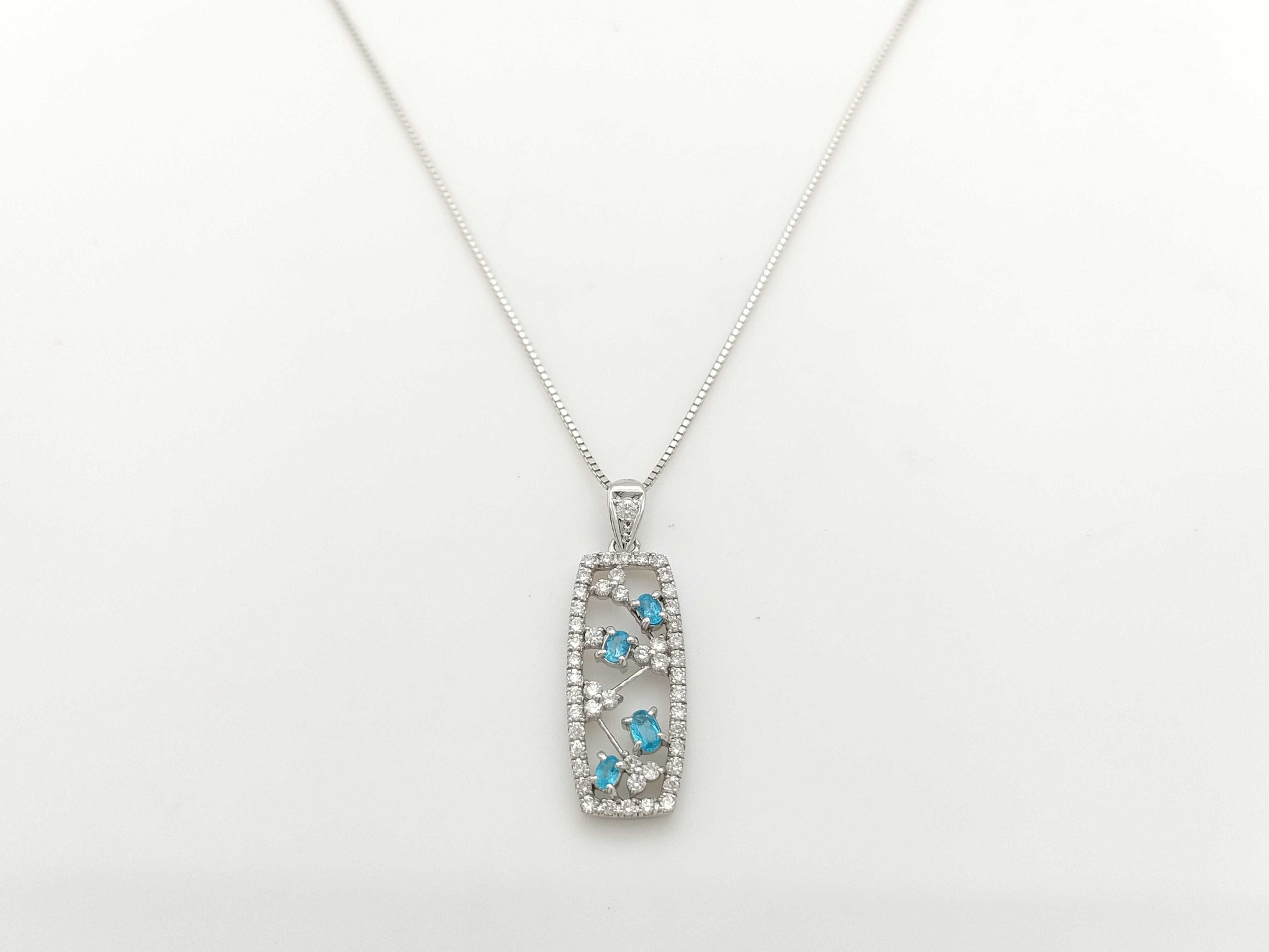 PT0.20ct D0.46ct K18WG 4.8g Necklace
