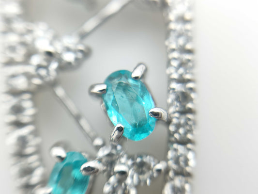 PT0.20ct D0.46ct K18WG 4.8g Necklace